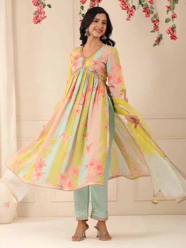 Alia Cut Kurti design online for ladies