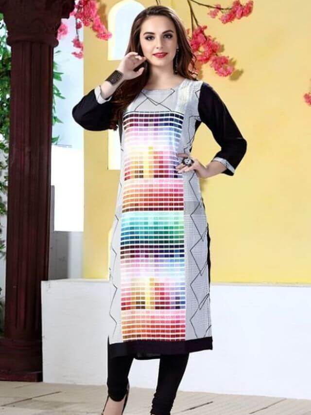 Digital Printed Kurtis design online for ladies