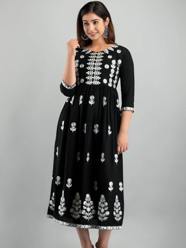 Embroidered Kurti Designs For Ladies