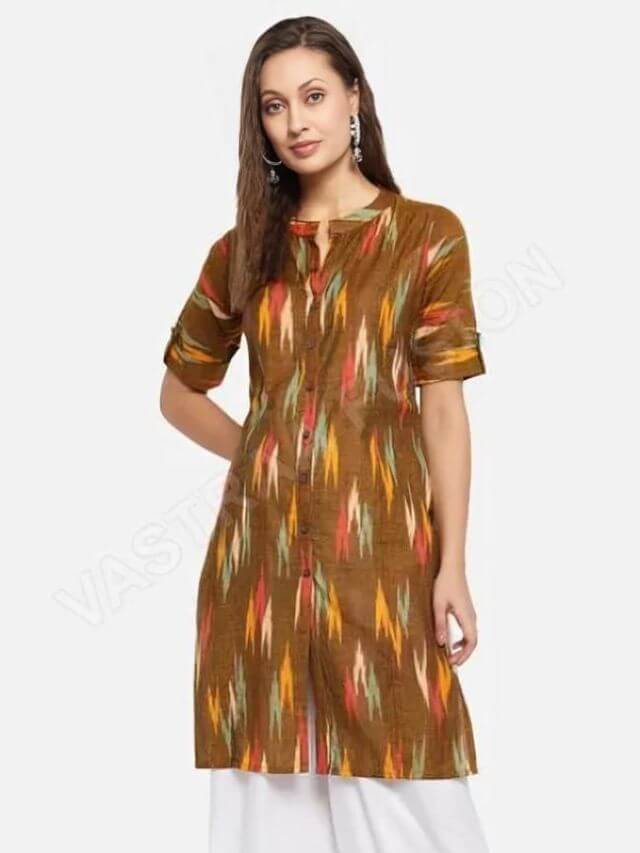 Ikat Kurti design for ladies