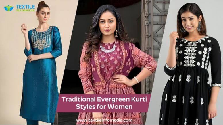 Traditional Evergreen Different Types of Kurtis Women