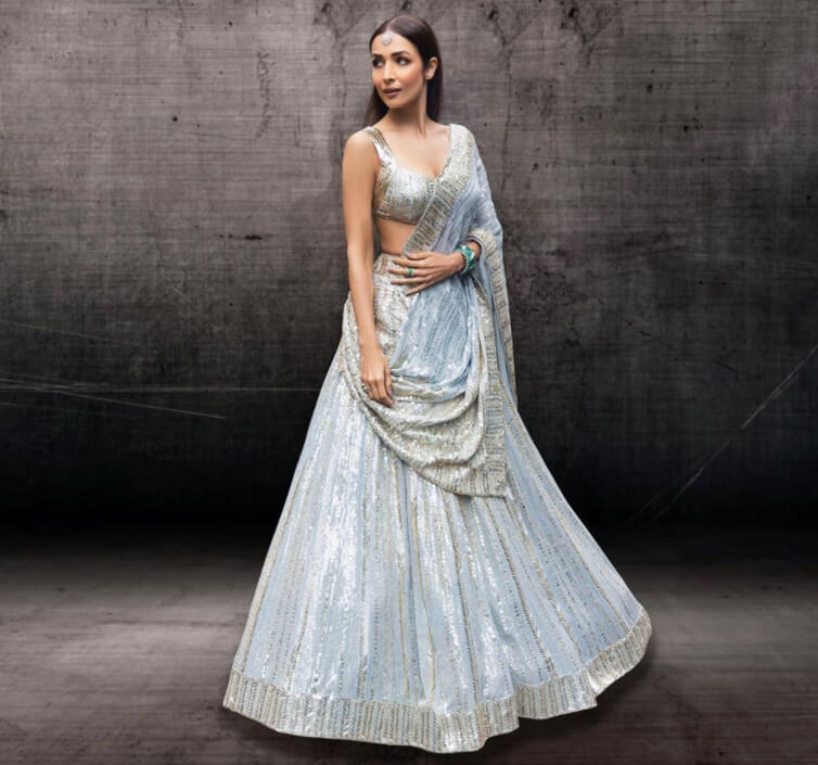 Maliaka Arora in Designer saree