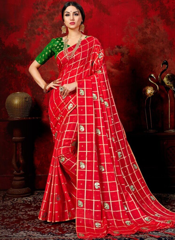 Designer saree and traditional saree