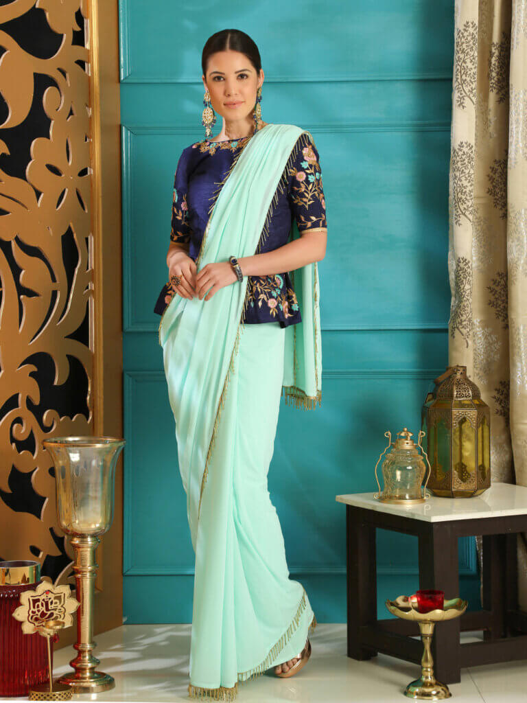 Peplum Style sarees