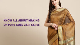 Know all about making of pure gold zari sarees