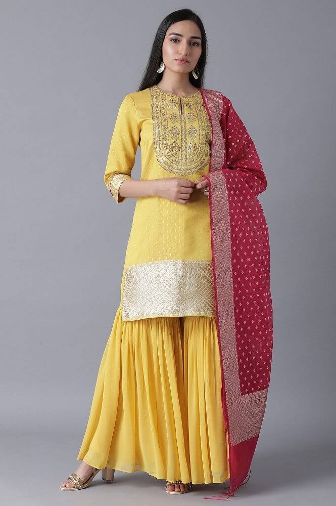 Short Kurta with Sharara