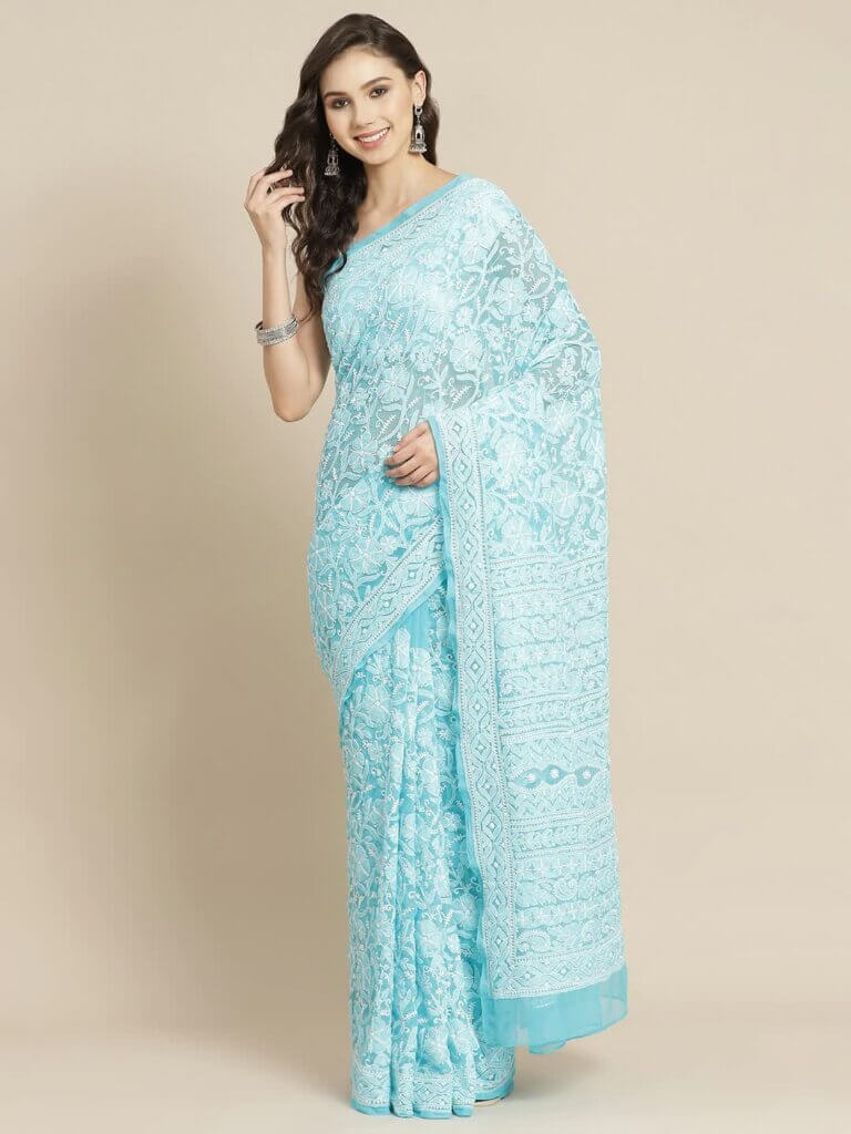 best quality of chikan saree