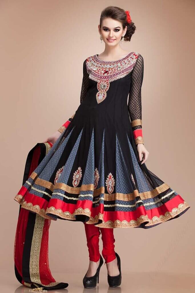 Kalidar types of salwar suits