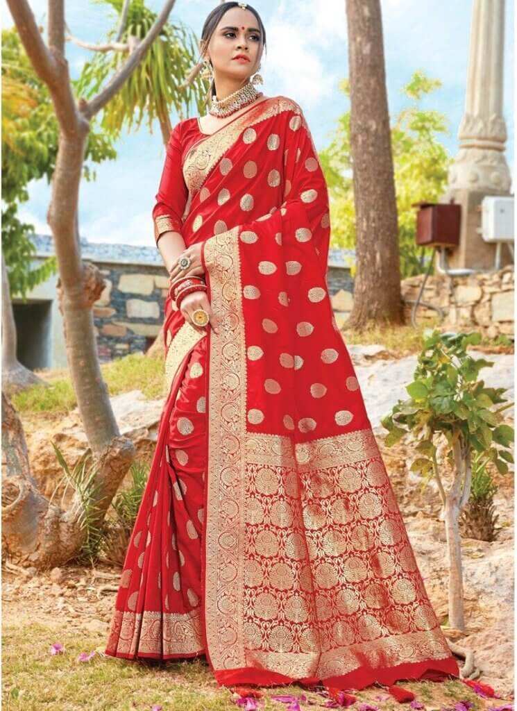 Red South Indian Saree