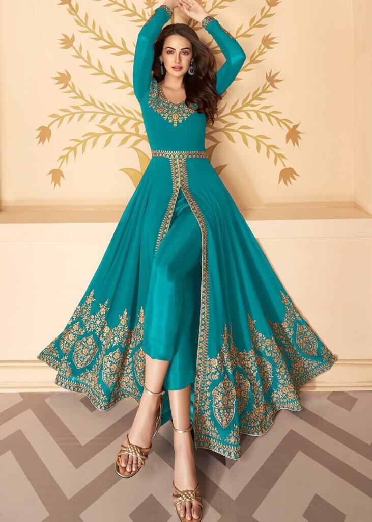 Slit salwar suits