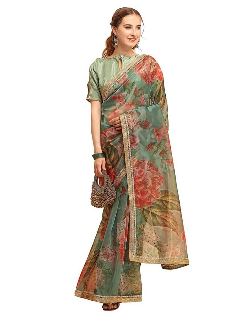 Printed Organza Sarees