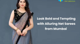 Look Stylish and Tempting with Alluring Net Sarees from Mumbai
