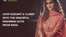 Look Elegant and Classy with the Graceful Pashmina Suits from India