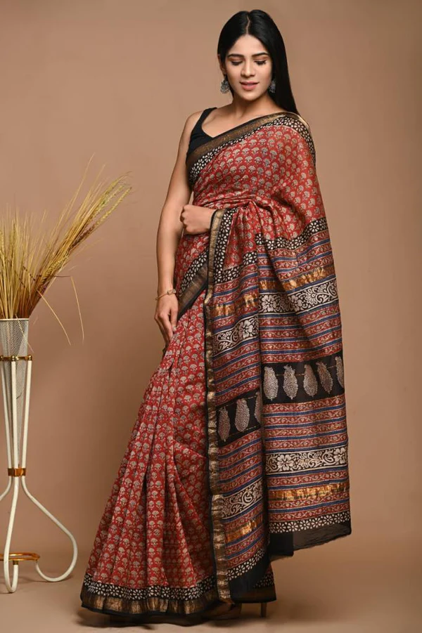 Printed Maheshwari Saree