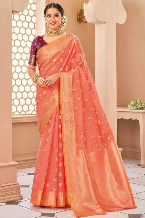 Cotton Net Saree