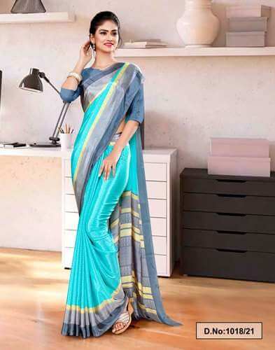 Cotton Uniform Saree