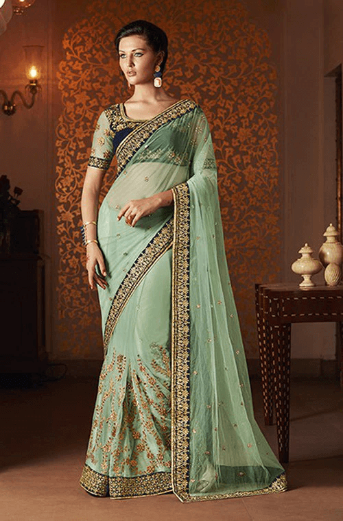 Designer Net Bridal Saree