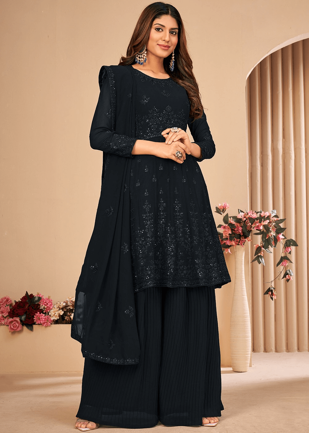 Cape Style Sharara Suit