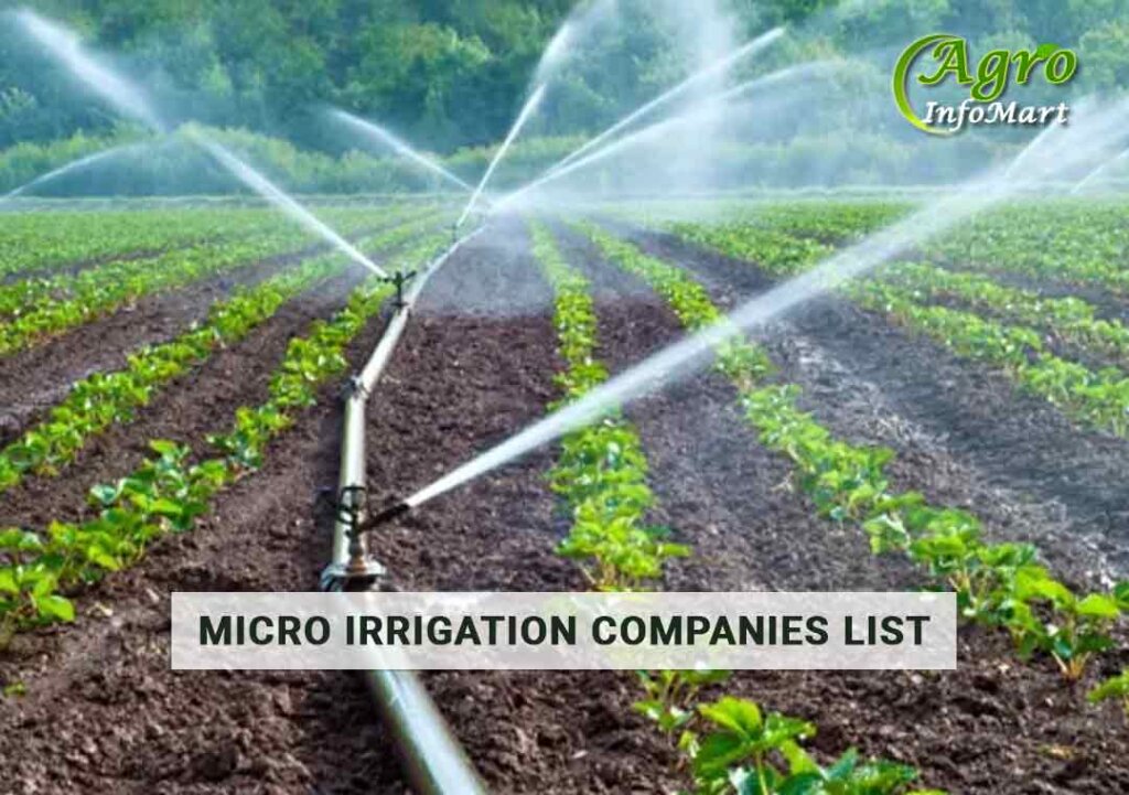 Micro irrigation manufacturers Companies In India
