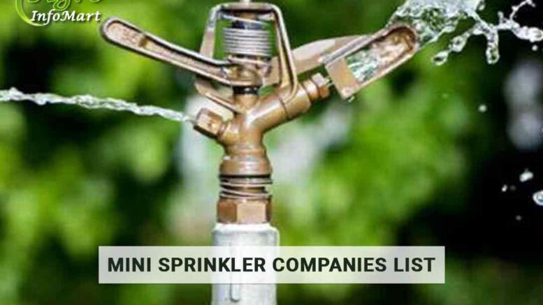 mini sprinkler manufacturers Enterprise In India