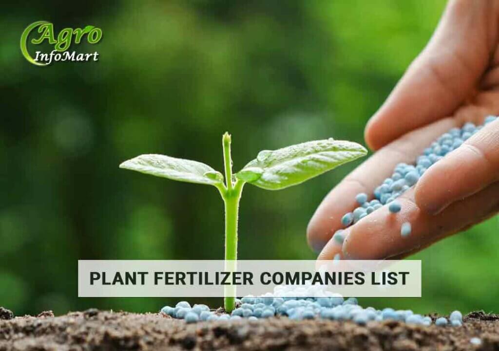 Plant Fertilizer Manufacturers Companies In India
