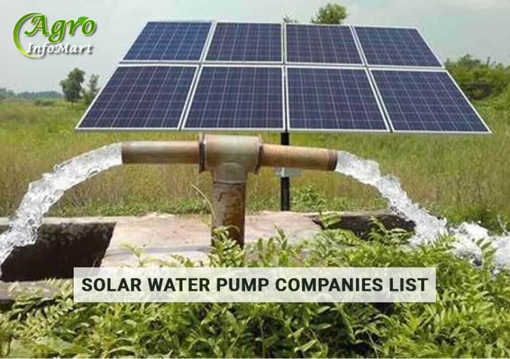 Trusted solar water pump manufacturers, Dealers Companies India