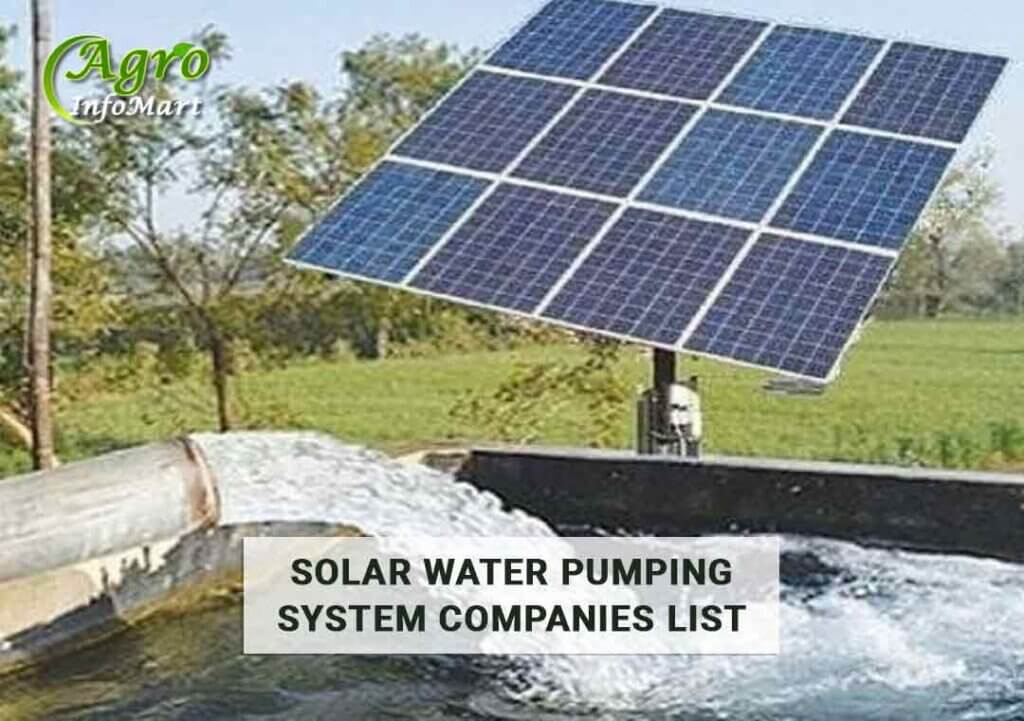 Best rated solar water pumping system manufacturers In India