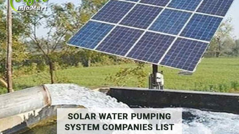 Best rated solar water pumping system manufacturers In India