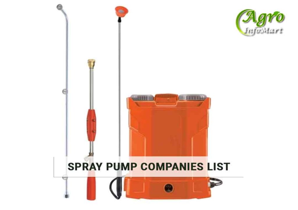 Top spray pump manufacturers Companies in India