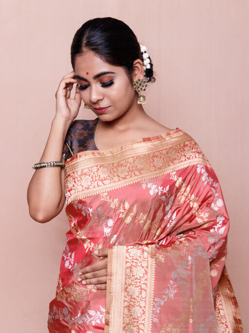 Jangla Katan Silk Saree from Kolkata