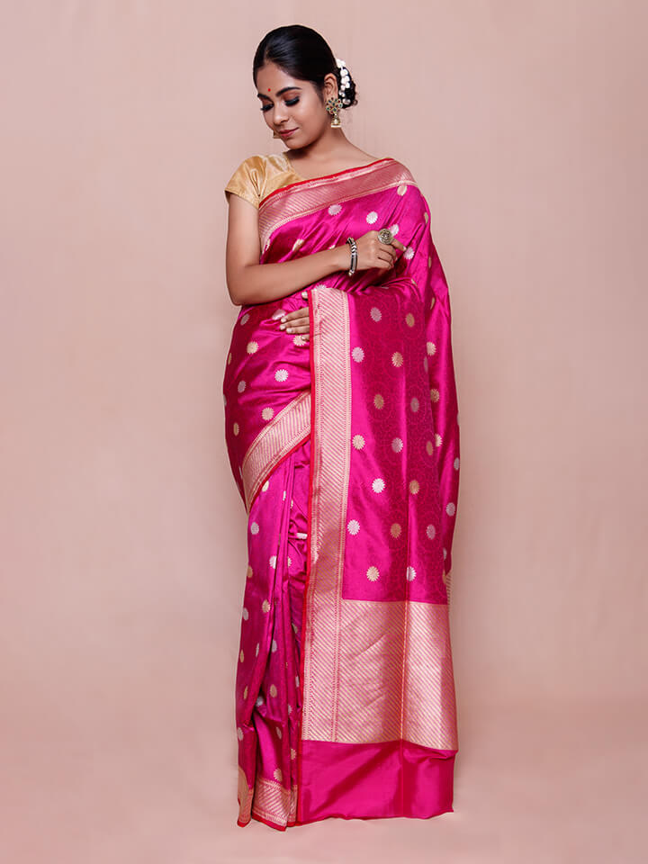 Tanchoi Katan Silk Saree from Kolkata