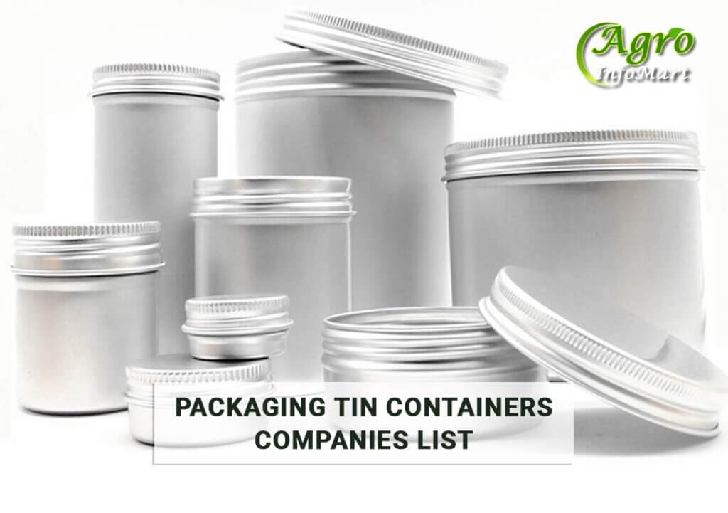Packaging Tin Containers Manufacturers Companies In India