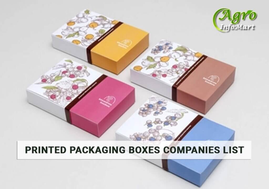 Printed Packaging Boxes Manufacturers Companies In India
