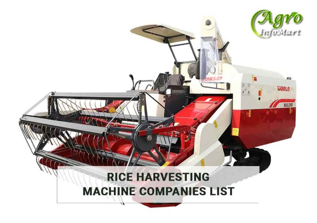 Rice Harvesting Machine Manufacturers Companies In India