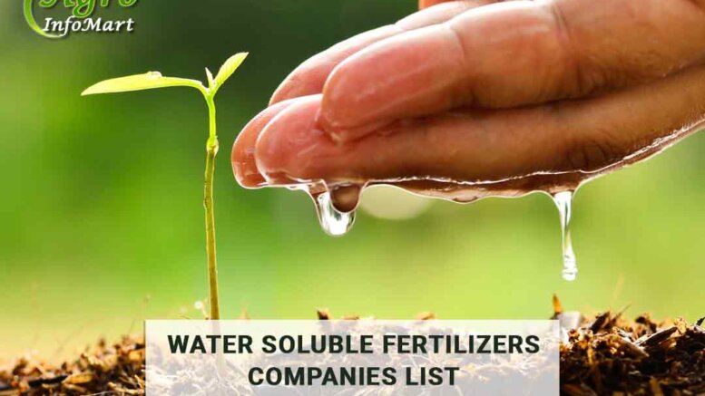 Water Soluble Fertilizers Manufacturers Companies In India