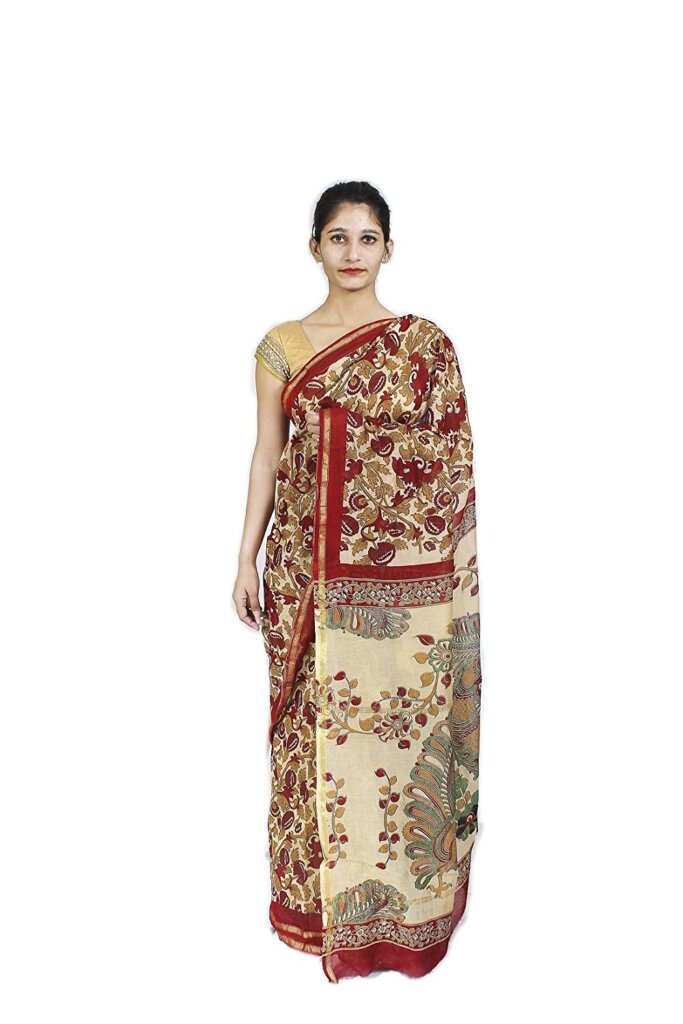 Chanderi Kalamkari Saree