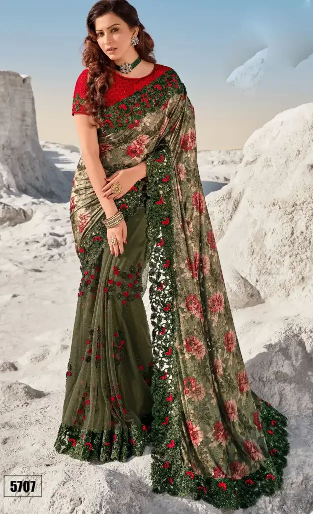 Designer Net Saree