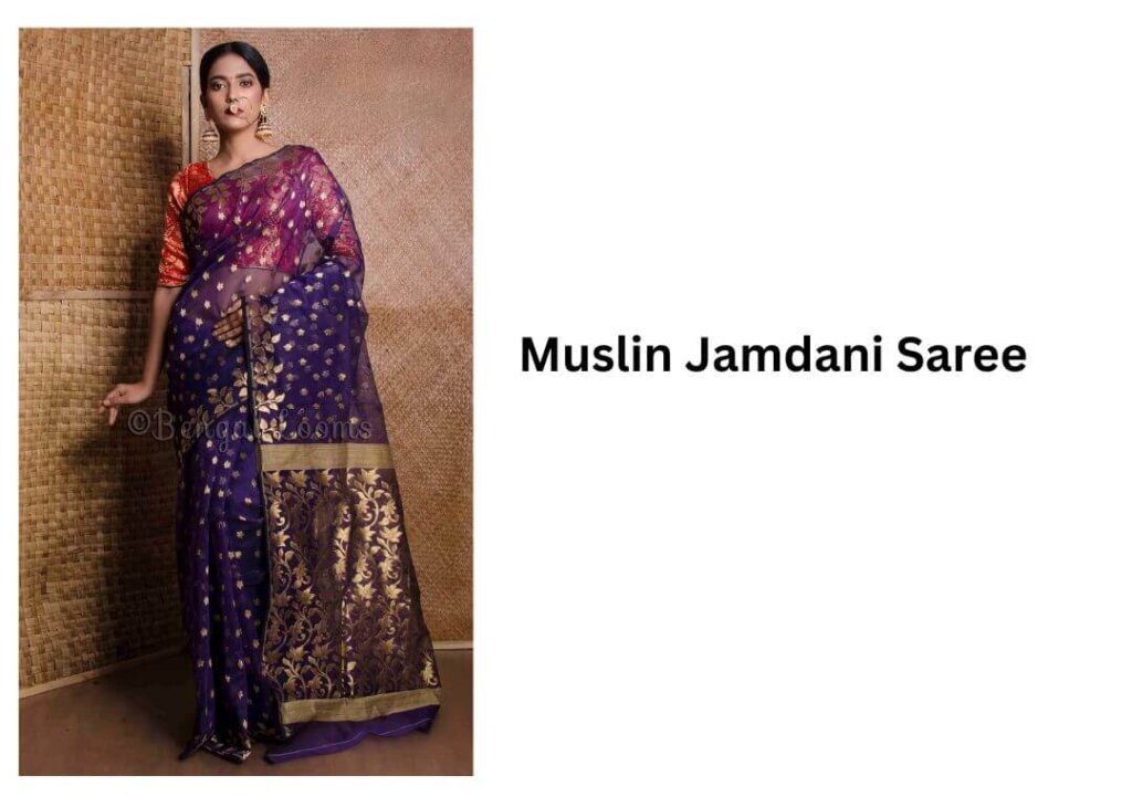 Muslin Jamdani Saree from Kolkata