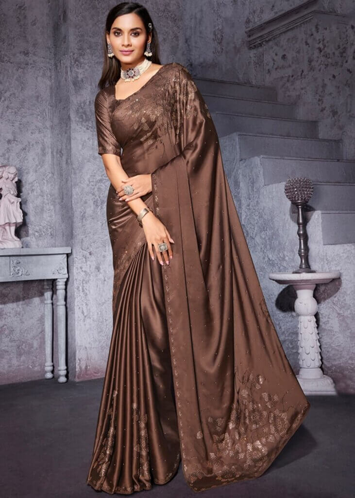 Satin Saree