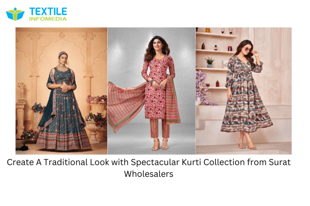 Create A Traditional Look with Spectacular Kurti Collection from Surat Wholesalers