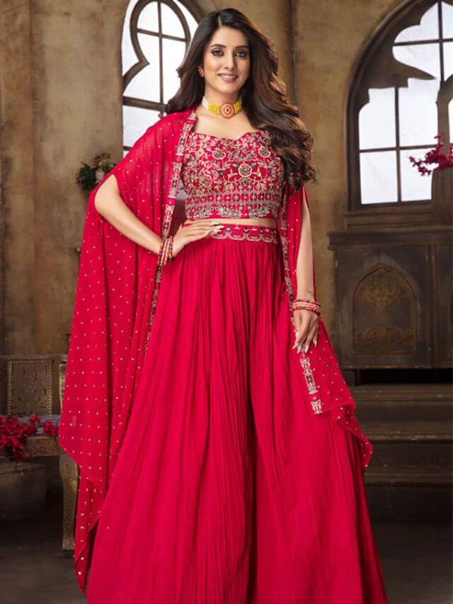 Cape Style Sharara Suit