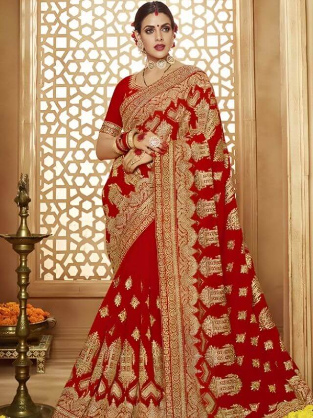 Heavy Work Sarees for Marriage