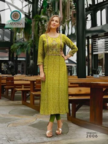 BANDHEJ VOL 2 Bandhani Kurti By ARADHNA
