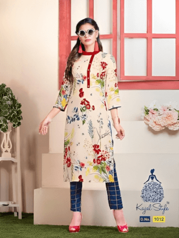 Fancy Khadi Kurti by Fabfirki