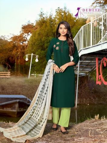 Handwork Muslin Kurtis Catalog by Lavanya Dehliz Trends