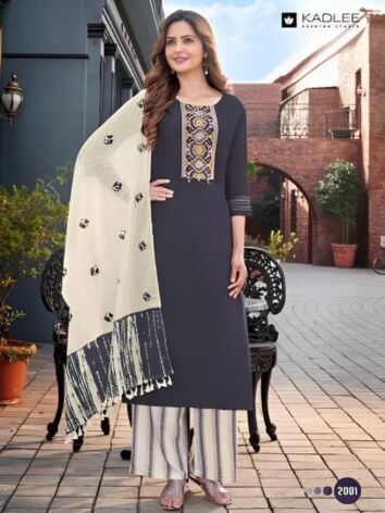 Flowery Kurtis Catalog Wholesale by Kadlee Mittoo