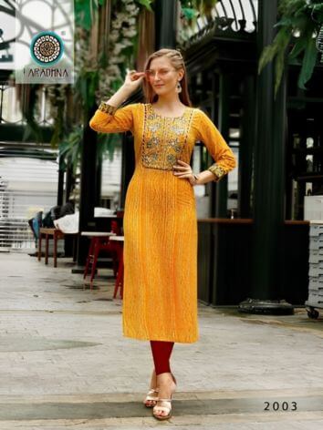 BANDHEJ VOL 2 Bandhani Kurti By ARADHNA
