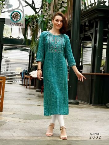 BANDHEJ VOL 2 Bandhani Kurti By ARADHNA
