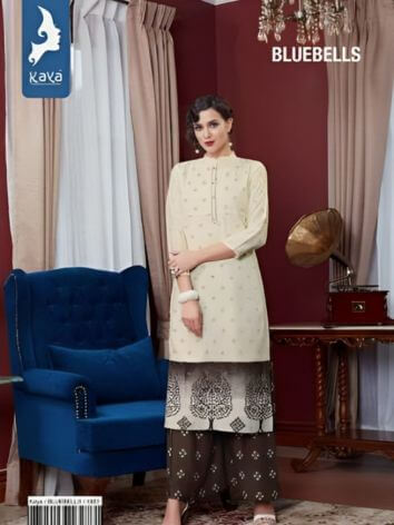 Kaya Heavy Reyon Kurtis Catalog Wholesale with Printed Bottom