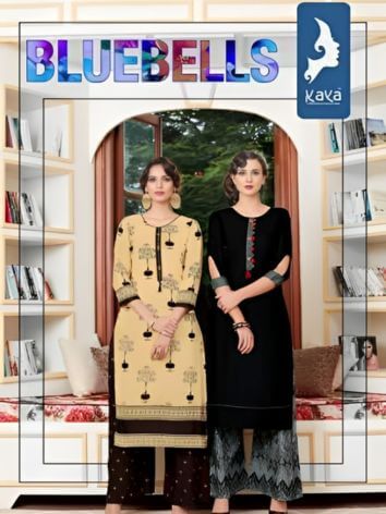 Kaya Heavy Reyon Kurtis Catalog Wholesale with Printed Bottom